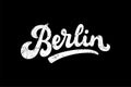 Berlin, Germany textured lettering composition