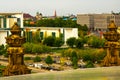 Berlin, Germany: Top view of the city from the roof of the Bundestag building