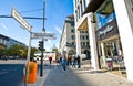 Berlin city centre Unter den Linden crossroads Royalty Free Stock Photo