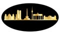 Berlin golden city skyline