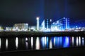 Berlin Hauptbahnhof at night Royalty Free Stock Photo