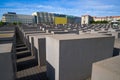 Berlin Holocaust Memorial to murdered Jews Royalty Free Stock Photo