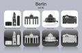 Berlin icons Royalty Free Stock Photo