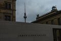 Berlin, James Simon Gallery with television tower and Berlin Cathedral