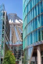 BERLIN - JULY 24, 2016: Potsdamer Platz modern buildings against