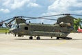 Boeing CH-47 Chinook cargo helicopter Royalty Free Stock Photo