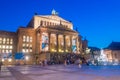 Berlin Konzerthaus at Gendarmenmarkt at night.