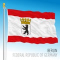 Berlin lander flag, federal state of Germany