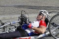 Berlin Marathon handbiker Royalty Free Stock Photo