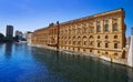 Berlin Neuer Marstall buildings at Spree river Royalty Free Stock Photo