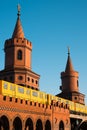 Berlin Oberbaum Bridge and metro train - Oberbaumbruecke, Berlin