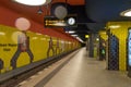 BERLIN - OCTOBER 20, 2016: Richard Wagner Platz Metro Station in Berlin