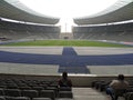 Berlin Olympic stadium's grandstand. Royalty Free Stock Photo