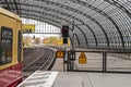 Berlin overground metro train on a rainy Royalty Free Stock Photo