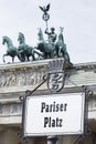 Berlin. Pariser Platz Royalty Free Stock Photo