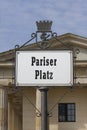 Berlin. Pariser Platz Royalty Free Stock Photo