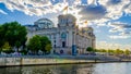 Berlin reichstag dramatic sky