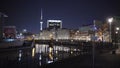 Berlin and River Spree at night