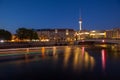 Berlin River Spree and TV Tower (Fernsehturm)