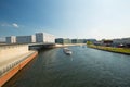 Berlin / river view and city center Royalty Free Stock Photo