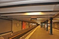 In Berlin`s subway, U-Bahn Berlin Royalty Free Stock Photo