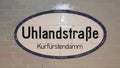 In Berlin`s subway, U-Bahn Berlin Royalty Free Stock Photo