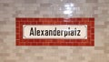 In Berlin`s subway, U-Bahn Berlin Royalty Free Stock Photo