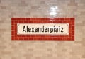 In Berlin`s subway, U-Bahn Berlin Royalty Free Stock Photo