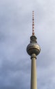 Berlin`s TV tower Fernsehturm in Germany.