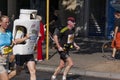 Runners at the thirty-sixth Berlin Marathon, Germany.