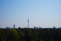 Berlin Skyline with a park in front