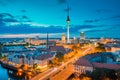 Berlin skyline with Spree river at sunset, Germany Royalty Free Stock Photo