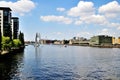 Berlin at the spree at daytime Royalty Free Stock Photo