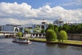 Berlin, Spree river and government buildings. Germany