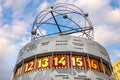 Berlin, Germany - Historic Urania World Clock construction - Weltzeituhr, at the Alexanderplatz square in the Mitte quarter of Royalty Free Stock Photo