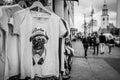 Berlin street with touristic t-shirt