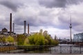 Berlin television tower in Alexanderplatz Royalty Free Stock Photo