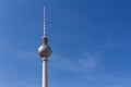 Berlin television tower at Alexanderplatz Royalty Free Stock Photo