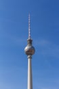 Berlin television tower at Alexanderplatz Royalty Free Stock Photo