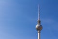 Berlin television tower at Alexanderplatz Royalty Free Stock Photo