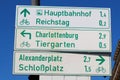 Berlin Tourist signpost