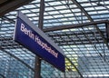 Berlin Train Station Hauptbahnhof Royalty Free Stock Photo