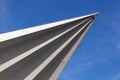 Berlin TV tower - part of the pavillon with characteristical roof Royalty Free Stock Photo