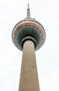 Bottom view of the Berlin TV Tower