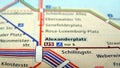 Berlin U-Bahn map Royalty Free Stock Photo