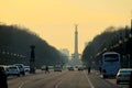 Berlin Unterderlinden- Victory column on background Royalty Free Stock Photo