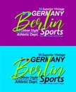 Berlin urban calligraphy typeface superior vintage, for print on t shirts etc.