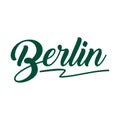 BERLIN. Vector word of calligrapic Royalty Free Stock Photo