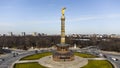 Berlin Victory Column from above - aerial view Royalty Free Stock Photo