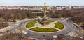 Berlin Victory Column from above - aerial view Royalty Free Stock Photo